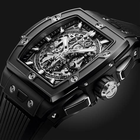 hublot black automatic|hublot spirit of big bang black magic.